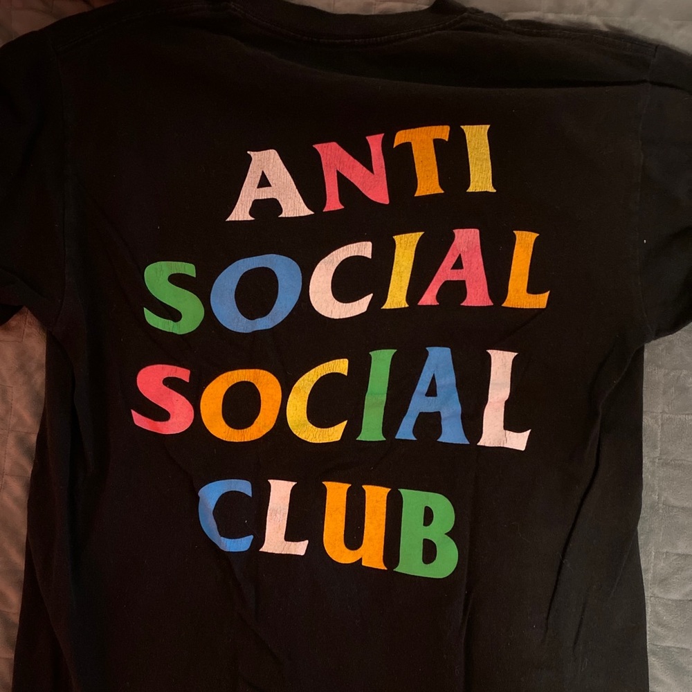 Anti social social club rainbow t